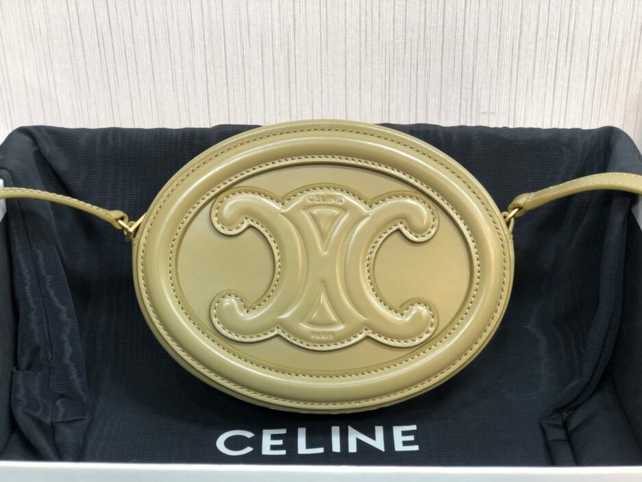 Celine Mini Logo Olive Green