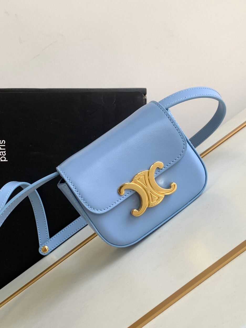 Celine Triomphe Mini Blue